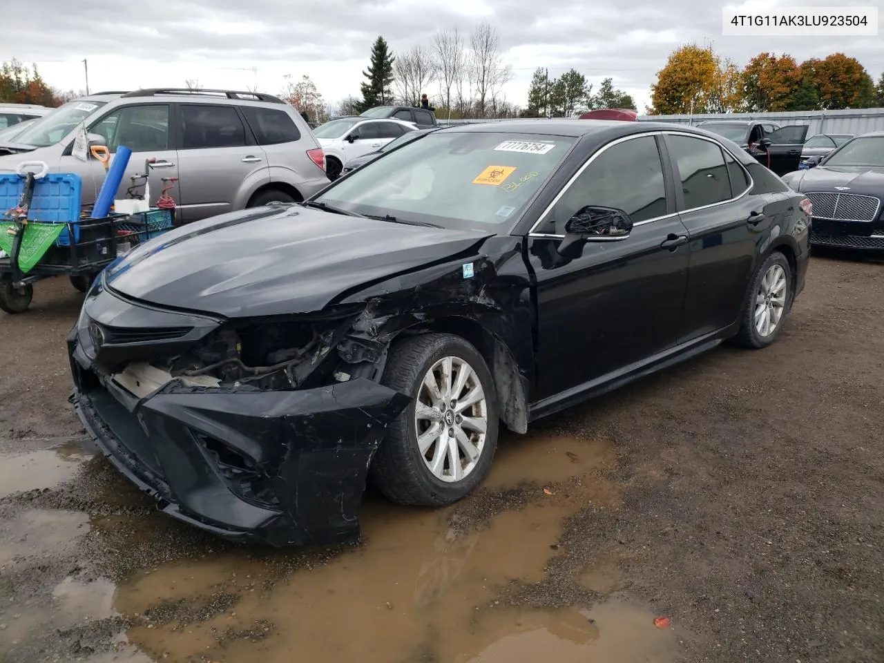 2020 Toyota Camry Se VIN: 4T1G11AK3LU923504 Lot: 77776754