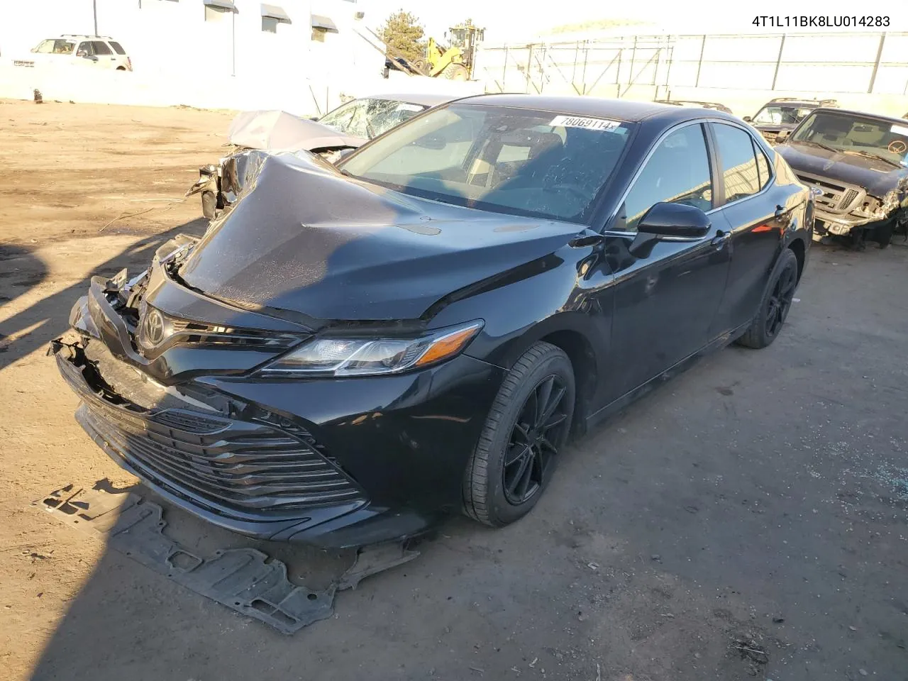 2020 Toyota Camry Le VIN: 4T1L11BK8LU014283 Lot: 78069114