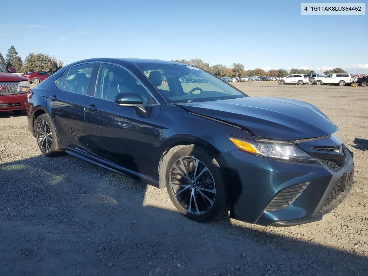 2020 Toyota Camry Se VIN: 4T1G11AK8LU364452 Lot: 78748504