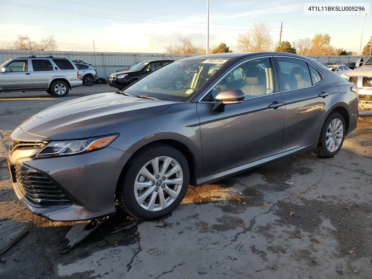 2020 Toyota Camry Le VIN: 4T1L11BK5LU005296 Lot: 78802334