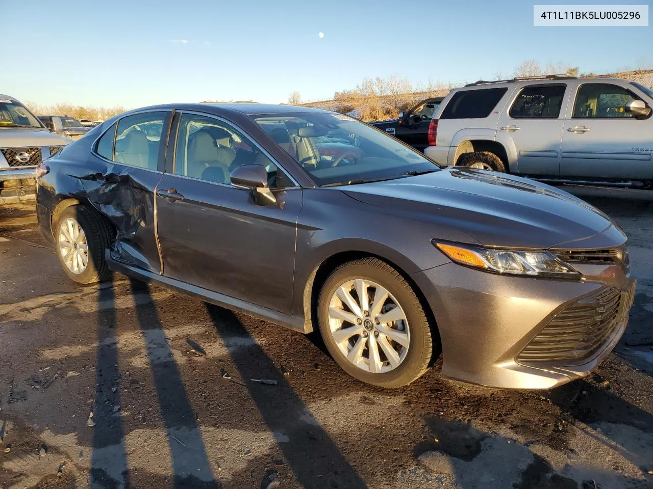 2020 Toyota Camry Le VIN: 4T1L11BK5LU005296 Lot: 78802334