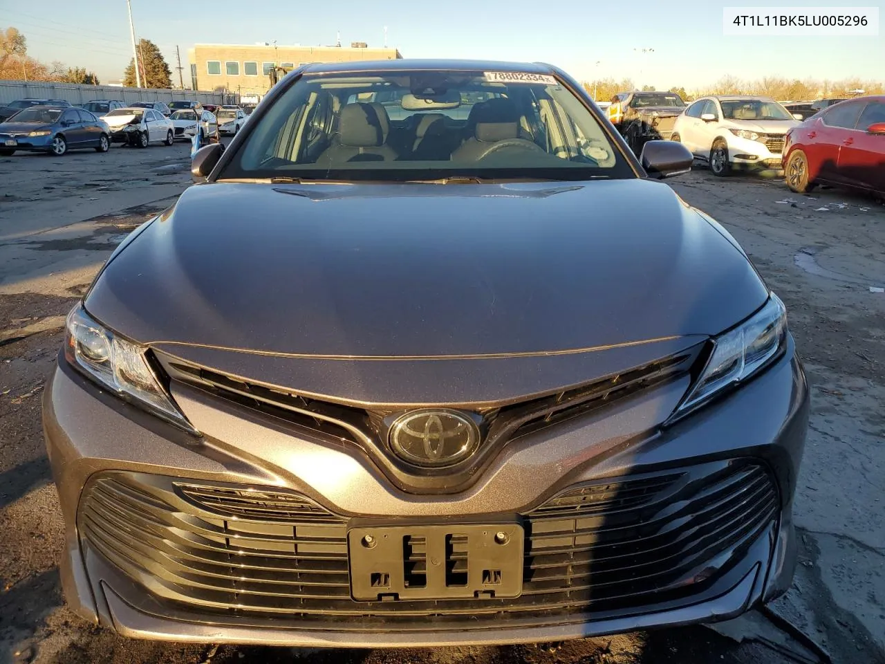 2020 Toyota Camry Le VIN: 4T1L11BK5LU005296 Lot: 78802334