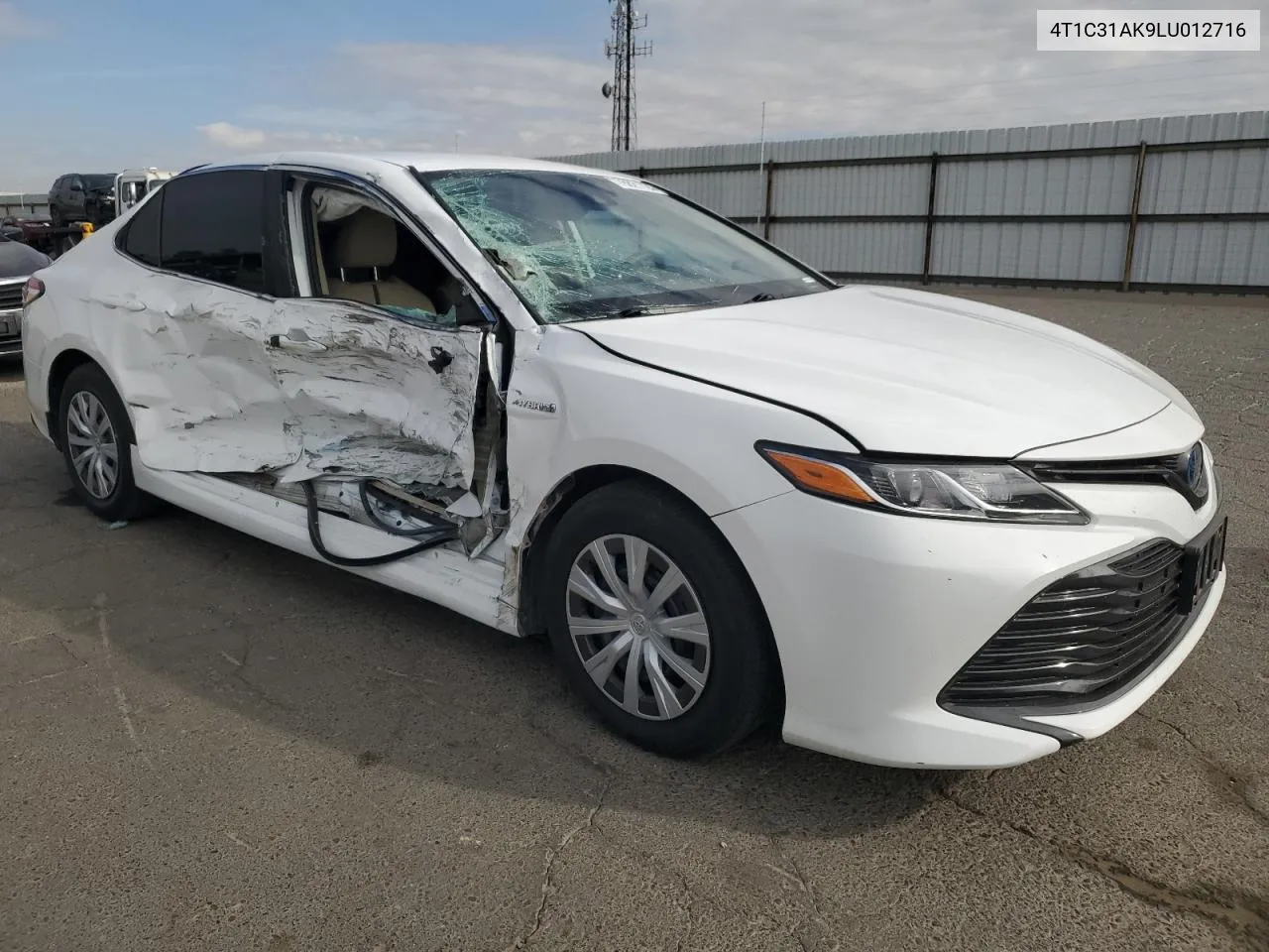 2020 Toyota Camry Le VIN: 4T1C31AK9LU012716 Lot: 78821734