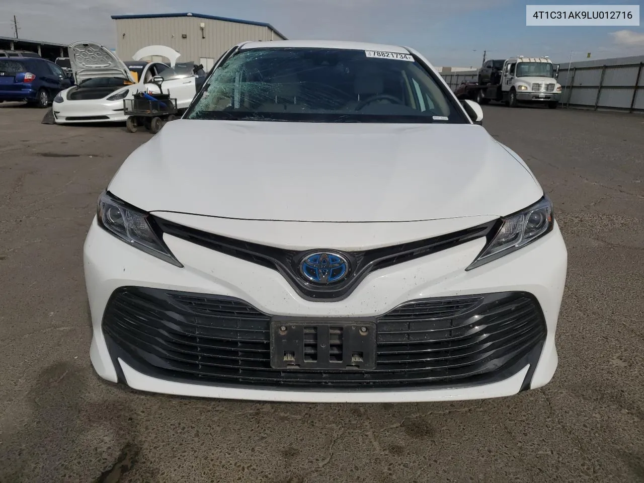 2020 Toyota Camry Le VIN: 4T1C31AK9LU012716 Lot: 78821734