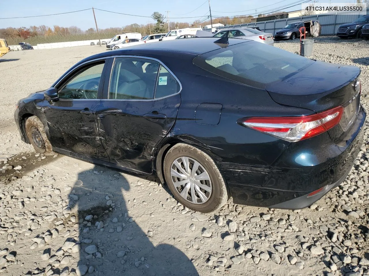 2020 Toyota Camry Le VIN: 4T1C31AK4LU535500 Lot: 79656144