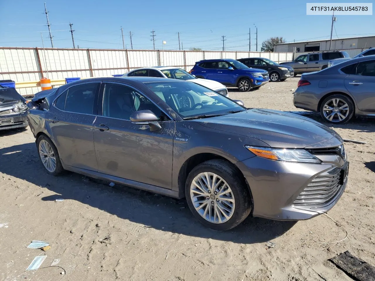 2020 Toyota Camry Xle VIN: 4T1F31AK8LU545783 Lot: 80034844