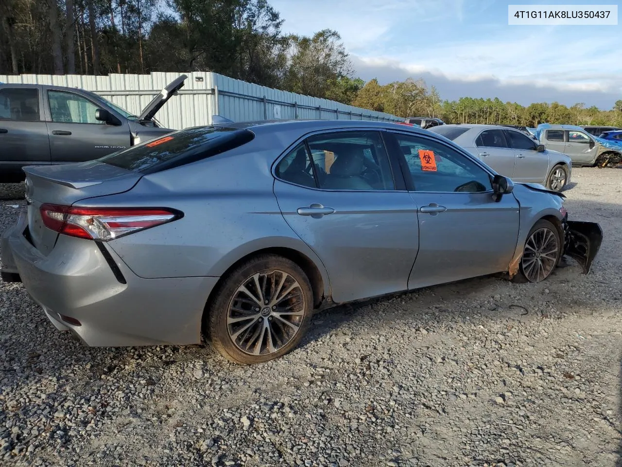 2020 Toyota Camry Se VIN: 4T1G11AK8LU350437 Lot: 80492084