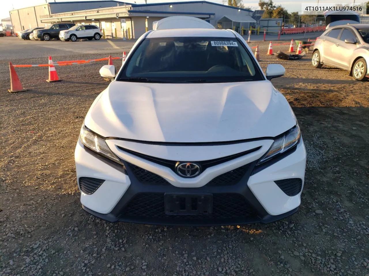 2020 Toyota Camry Se VIN: 4T1G11AK1LU974516 Lot: 80986394