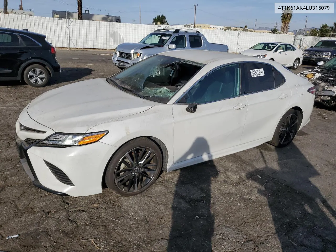 2020 Toyota Camry Xse VIN: 4T1K61AK4LU315079 Lot: 81361354