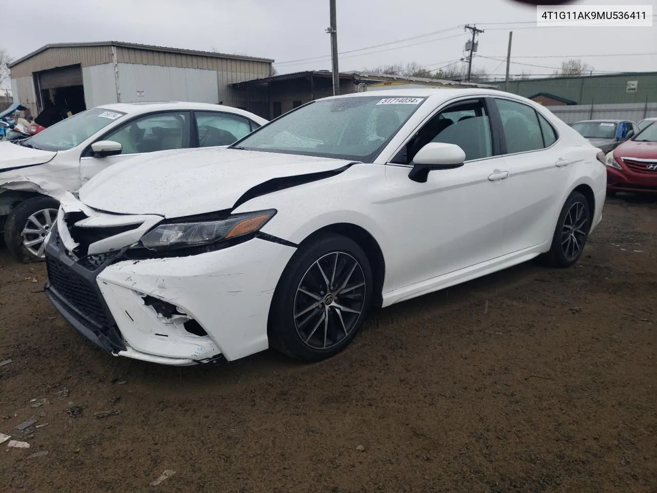 2021 Toyota Camry Se VIN: 4T1G11AK9MU536411 Lot: 51714034