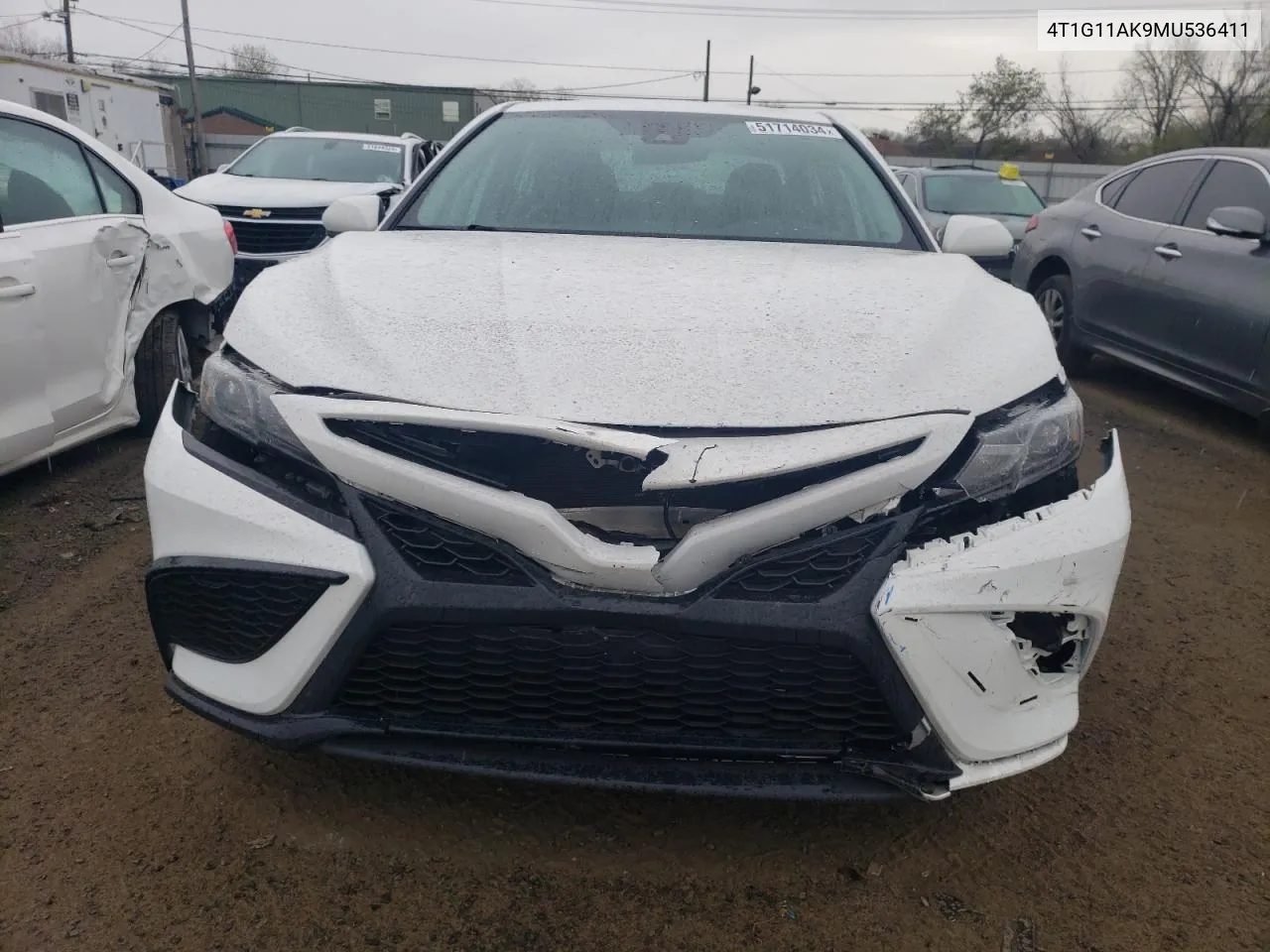 2021 Toyota Camry Se VIN: 4T1G11AK9MU536411 Lot: 51714034