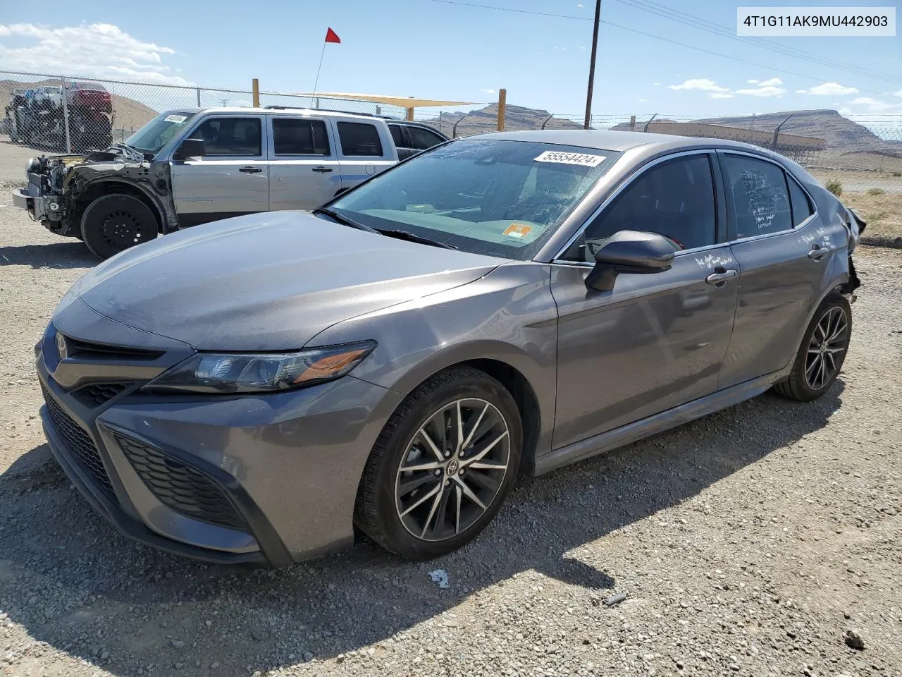 4T1G11AK9MU442903 2021 Toyota Camry Se