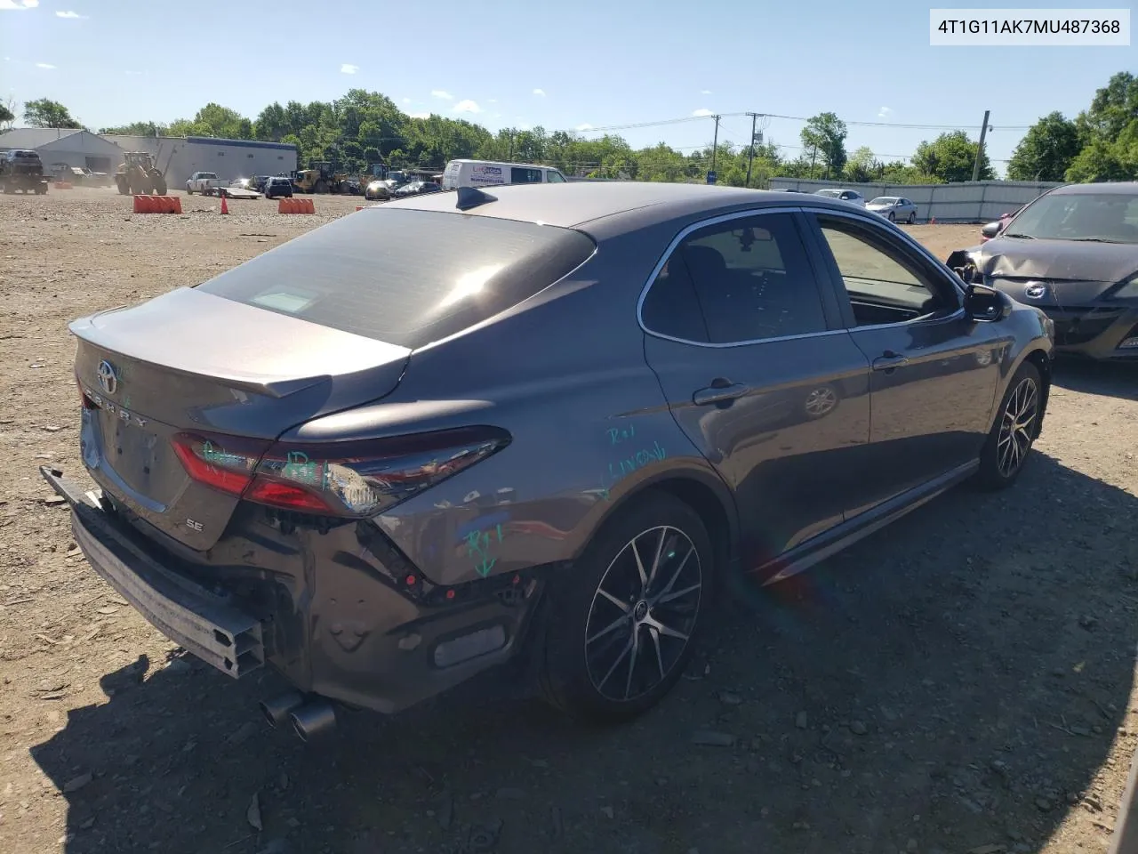 4T1G11AK7MU487368 2021 Toyota Camry Se