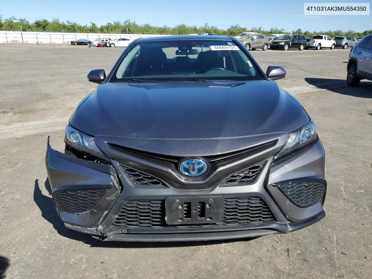 4T1G31AK3MU554350 2021 Toyota Camry Se