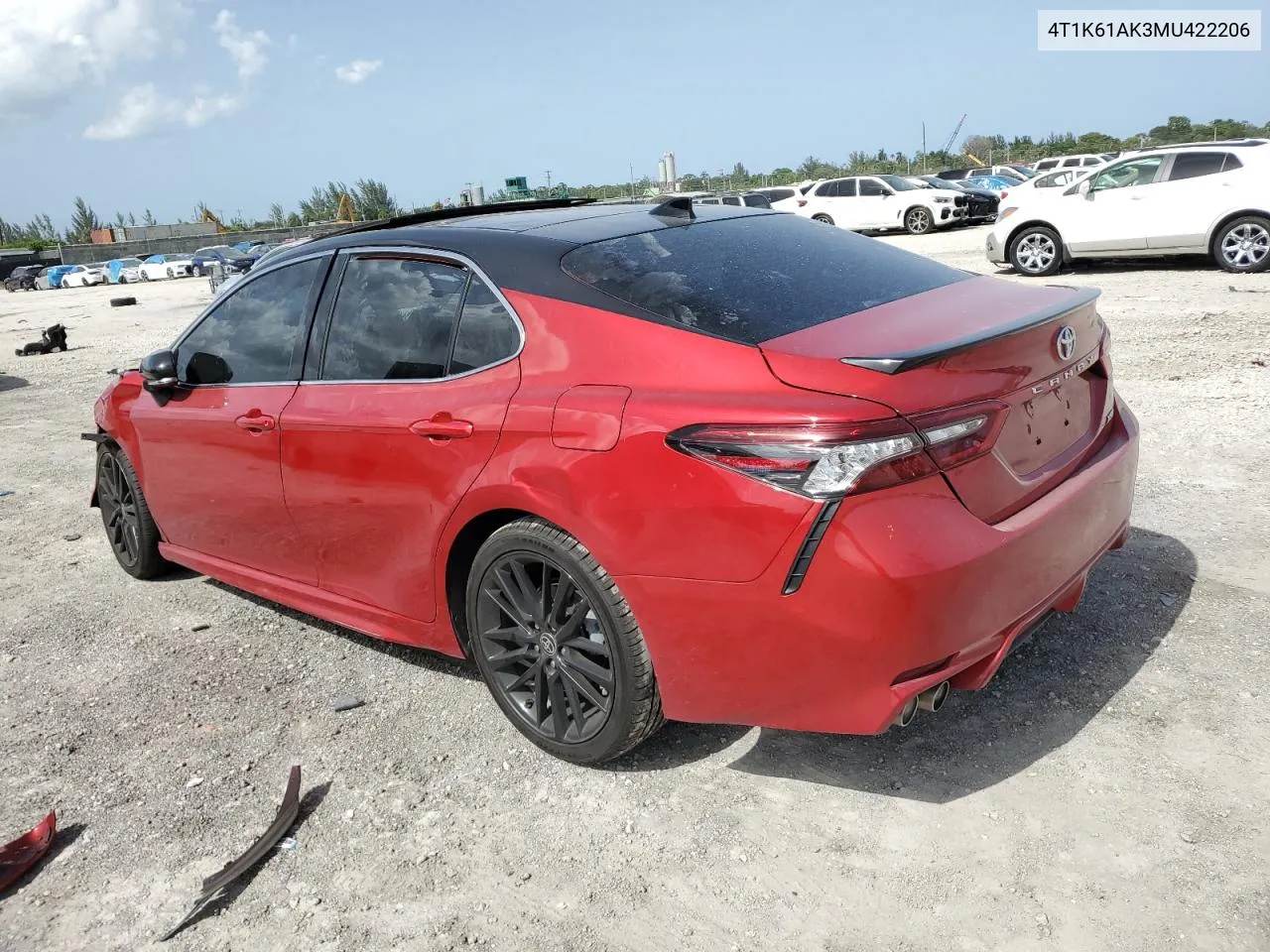 2021 Toyota Camry Xse VIN: 4T1K61AK3MU422206 Lot: 62213234