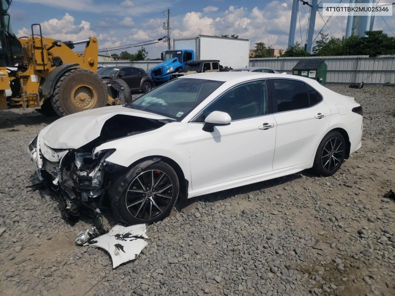 4T1G11BK2MU025346 2021 Toyota Camry Se