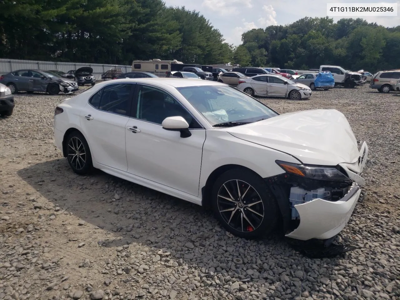 2021 Toyota Camry Se VIN: 4T1G11BK2MU025346 Lot: 62288374