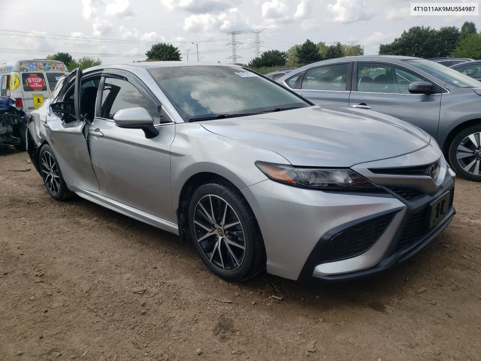 2021 Toyota Camry Se VIN: 4T1G11AK9MU554987 Lot: 65152174