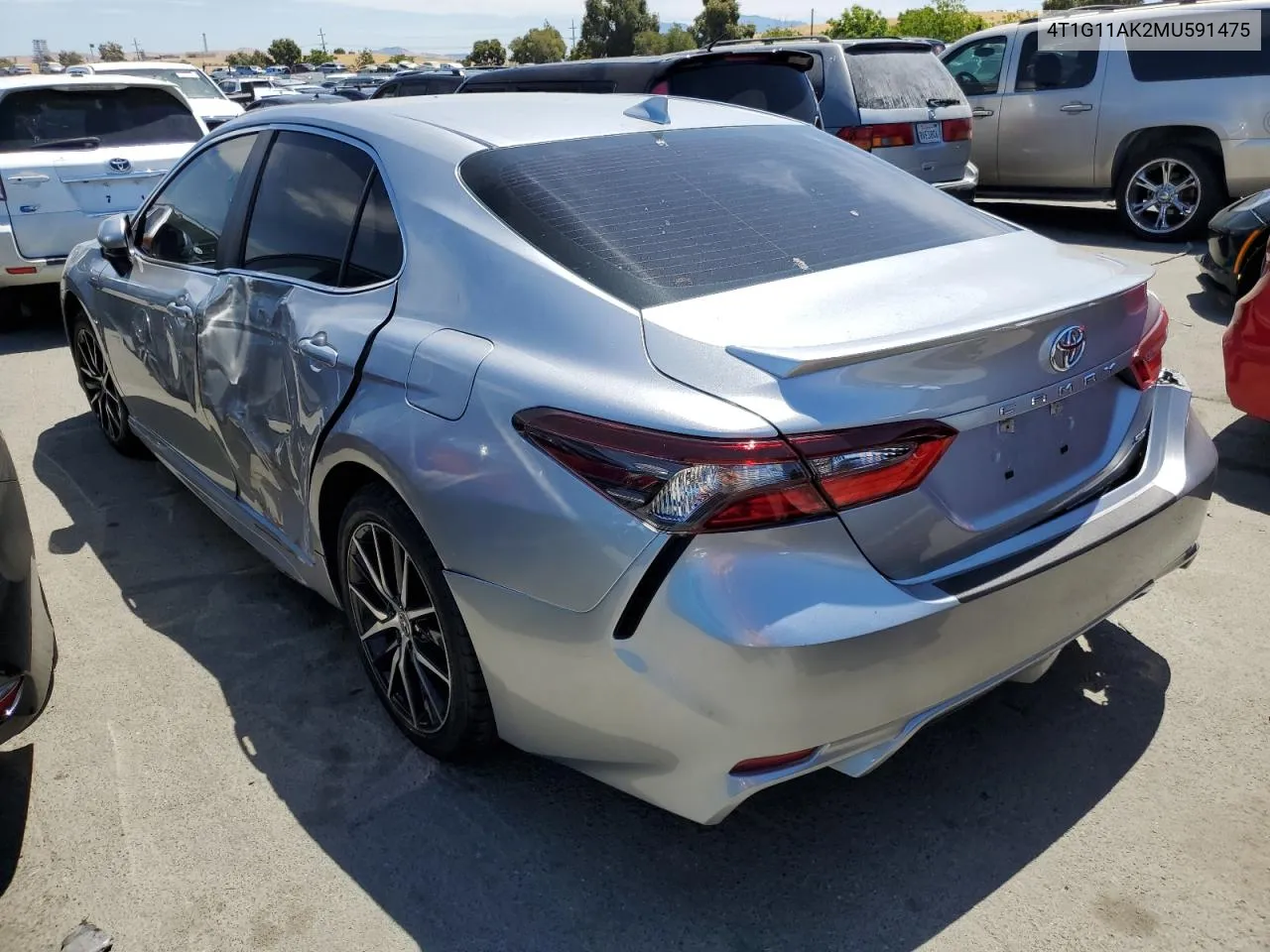 4T1G11AK2MU591475 2021 Toyota Camry Se