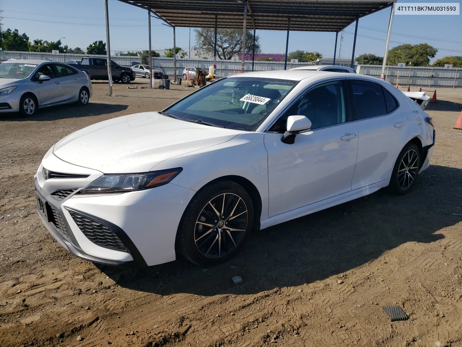 2021 Toyota Camry Se VIN: 4T1T11BK7MU031593 Lot: 66628844