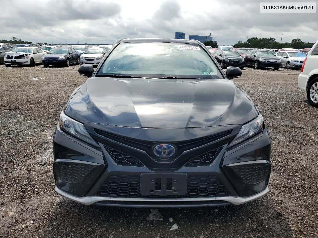 2021 Toyota Camry Xse VIN: 4T1K31AK6MU560170 Lot: 66867614