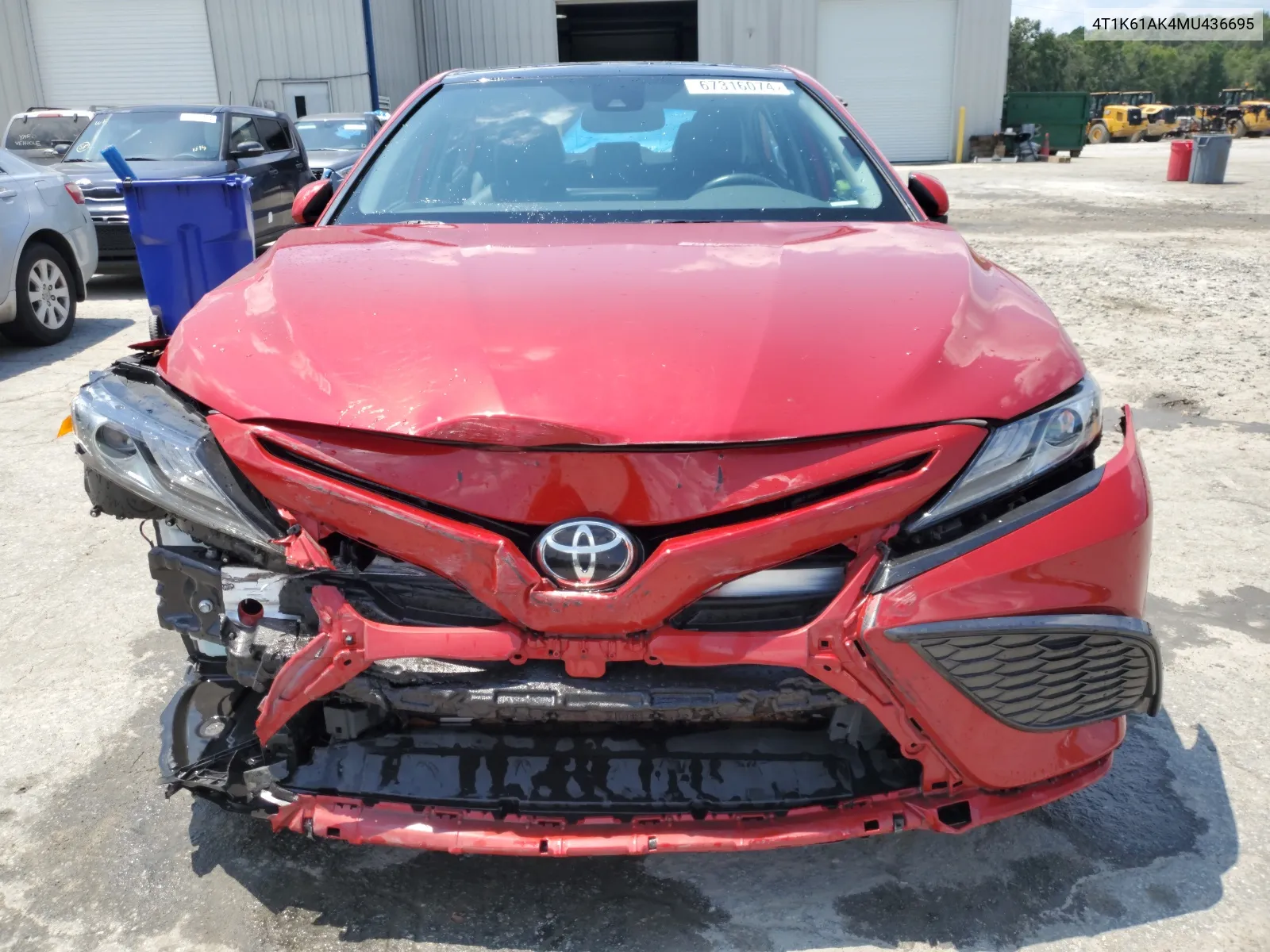 2021 Toyota Camry Xse VIN: 4T1K61AK4MU436695 Lot: 67316074