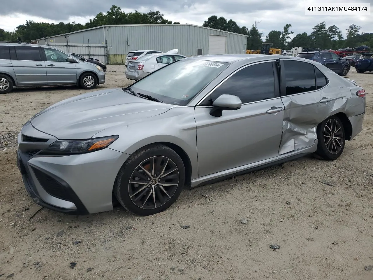 2021 Toyota Camry Se VIN: 4T1G11AK1MU484174 Lot: 68148544