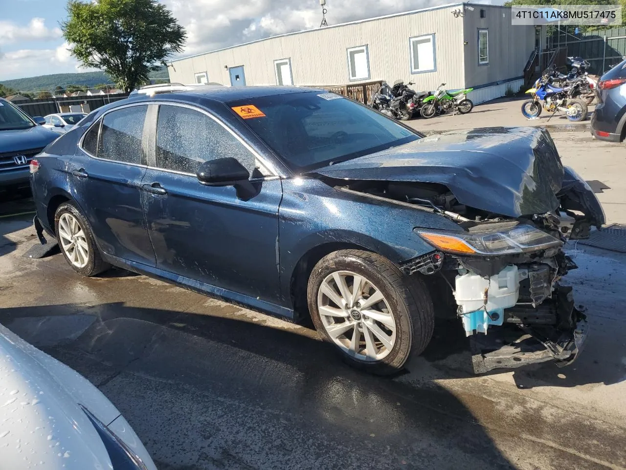 4T1C11AK8MU517475 2021 Toyota Camry Le