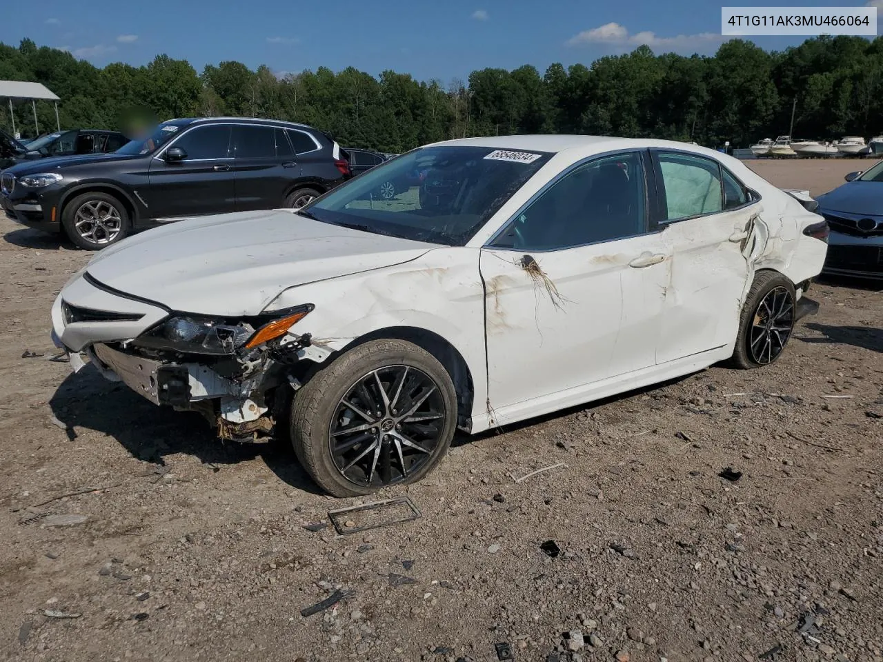 2021 Toyota Camry Se VIN: 4T1G11AK3MU466064 Lot: 68546034