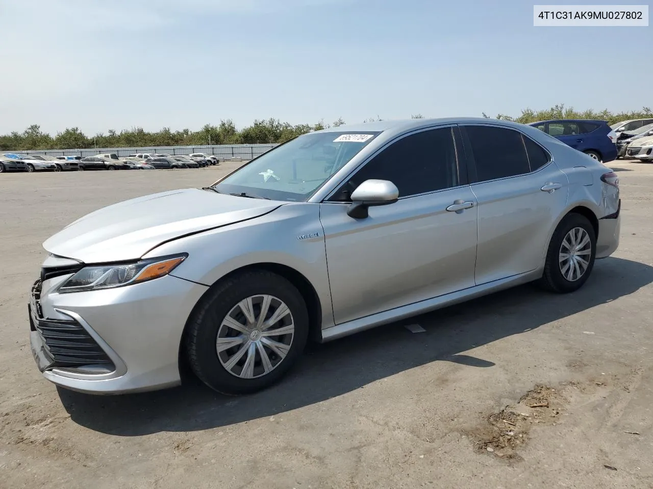 2021 Toyota Camry Le VIN: 4T1C31AK9MU027802 Lot: 69521704