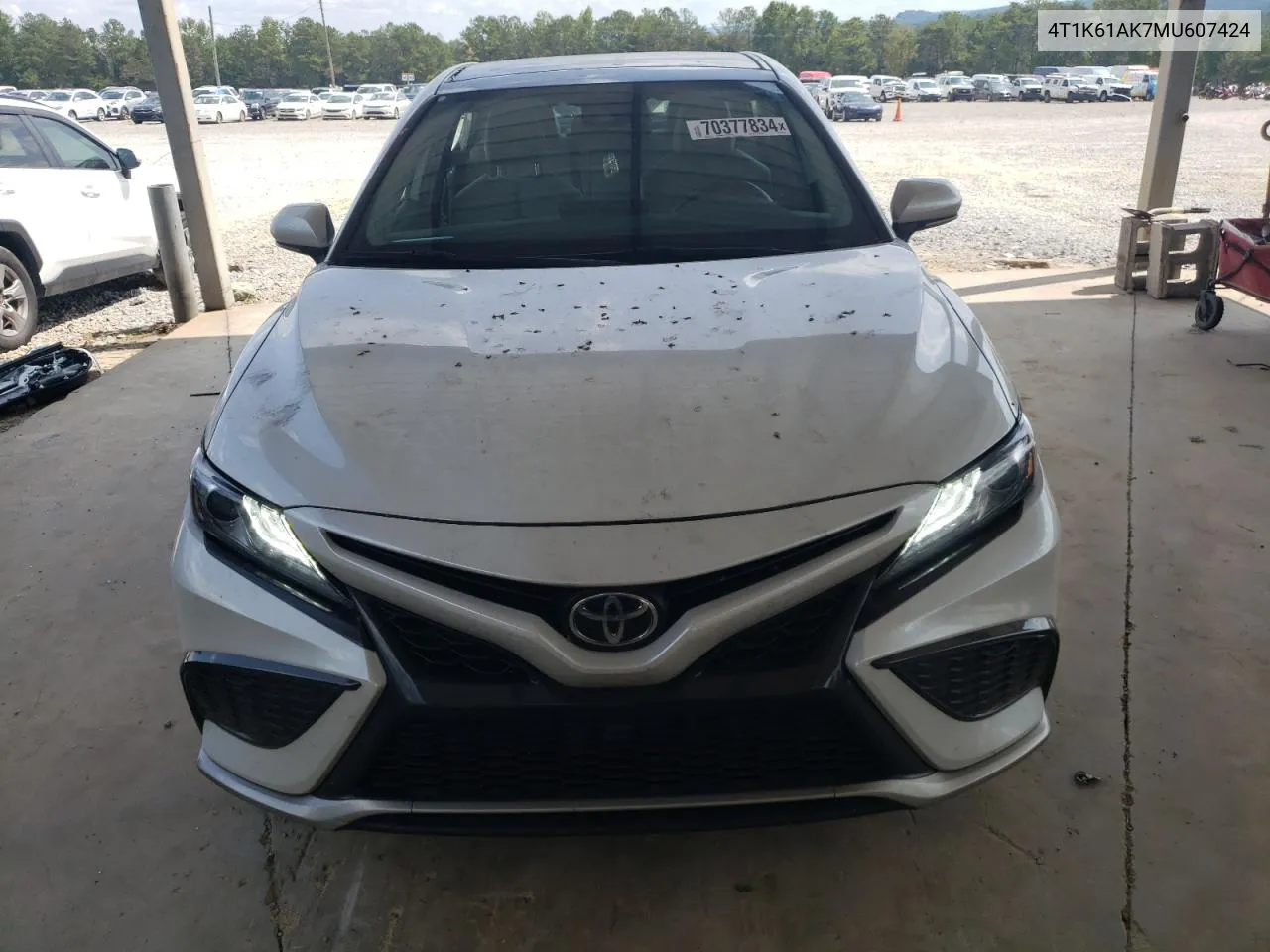 2021 Toyota Camry Xse VIN: 4T1K61AK7MU607424 Lot: 70377834