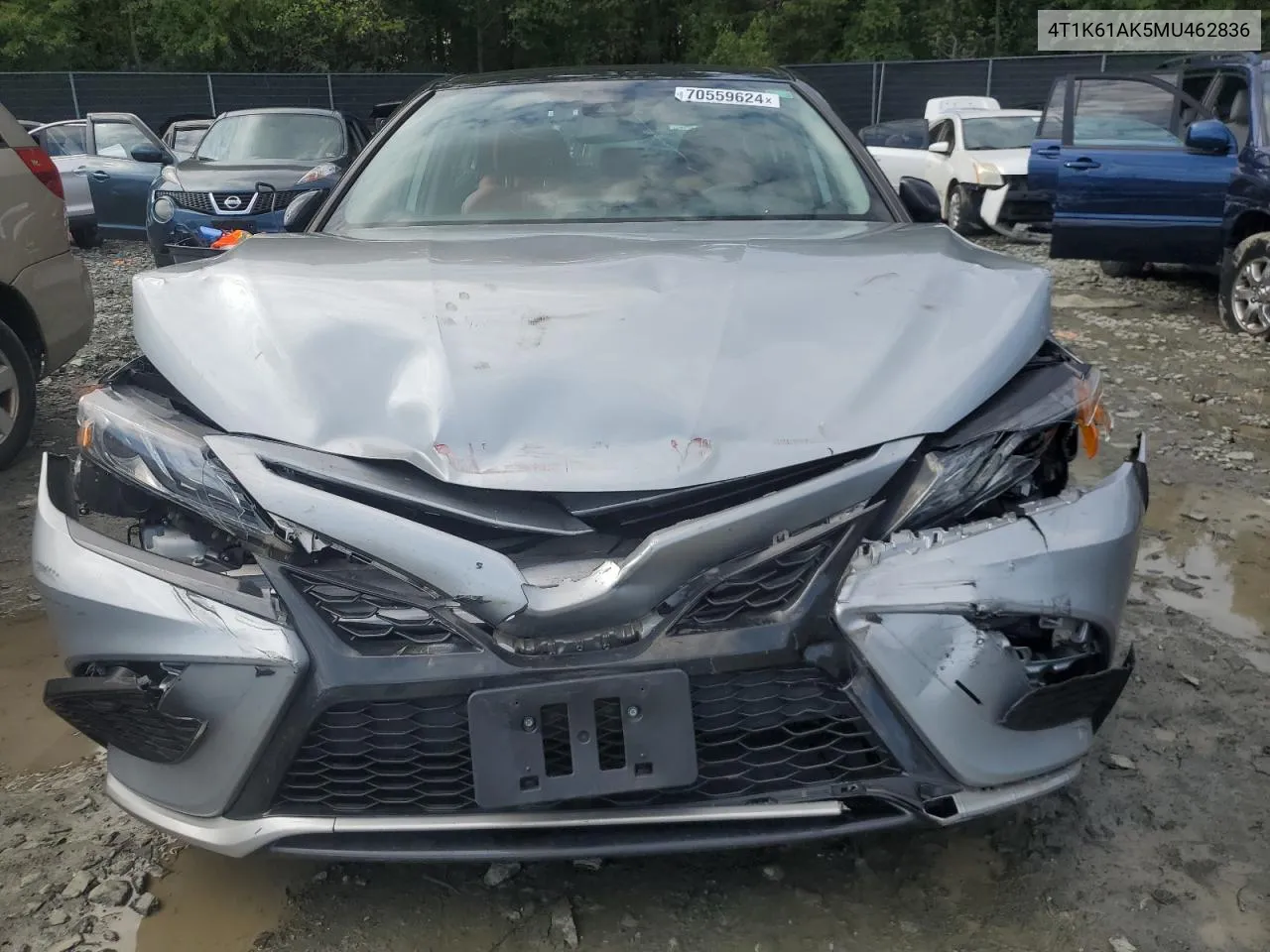 2021 Toyota Camry Xse VIN: 4T1K61AK5MU462836 Lot: 70559624