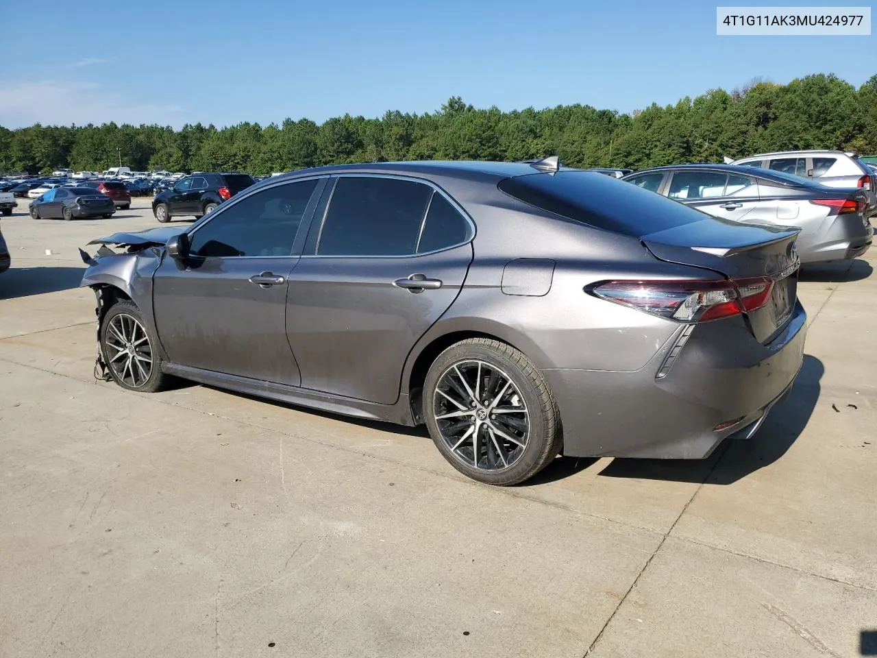 2021 Toyota Camry Se VIN: 4T1G11AK3MU424977 Lot: 70764054