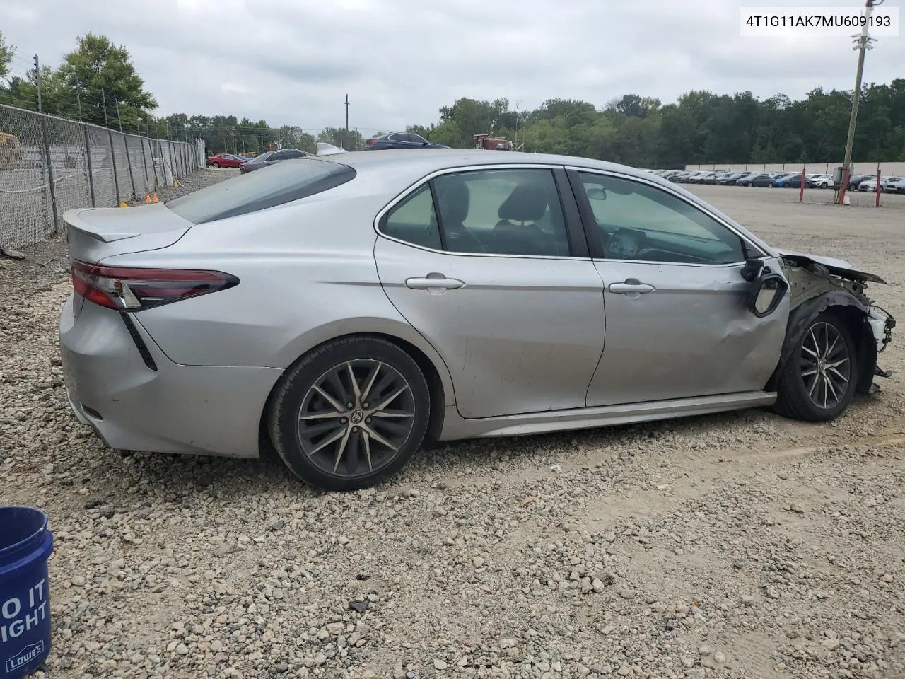 2021 Toyota Camry Se VIN: 4T1G11AK7MU609193 Lot: 70974134