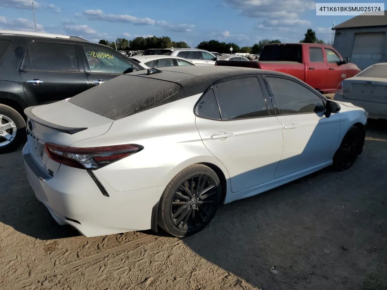 2021 Toyota Camry Xse VIN: 4T1K61BK5MU025174 Lot: 71392524