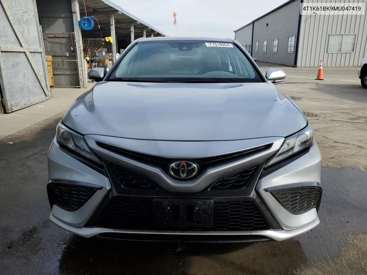 2021 Toyota Camry Xse VIN: 4T1K61BK9MU047419 Lot: 71516954