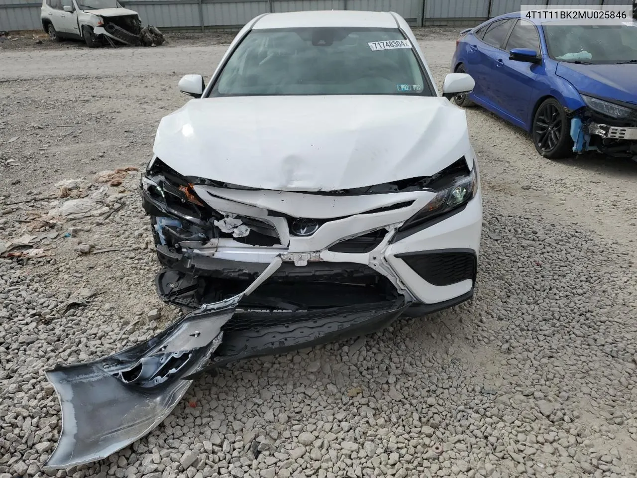 2021 Toyota Camry Se VIN: 4T1T11BK2MU025846 Lot: 71748304