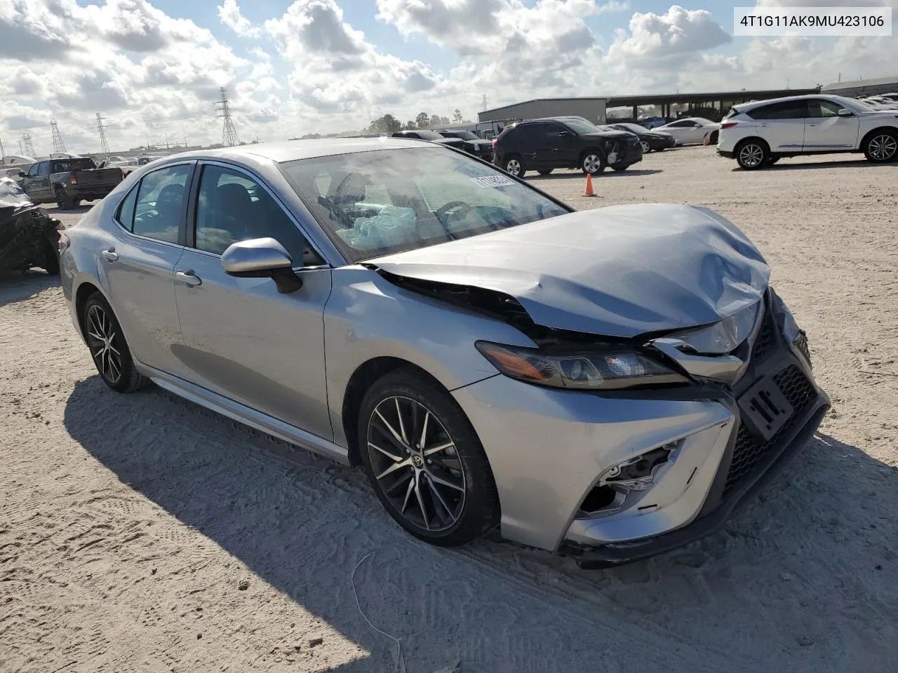 2021 Toyota Camry Se VIN: 4T1G11AK9MU423106 Lot: 71748324