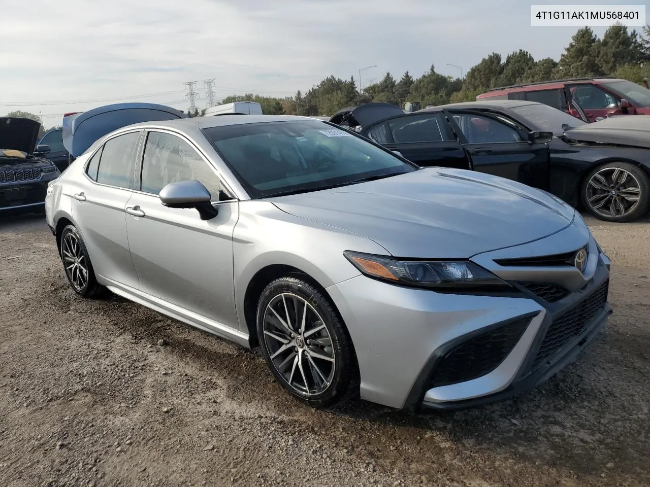 2021 Toyota Camry Se VIN: 4T1G11AK1MU568401 Lot: 72031474