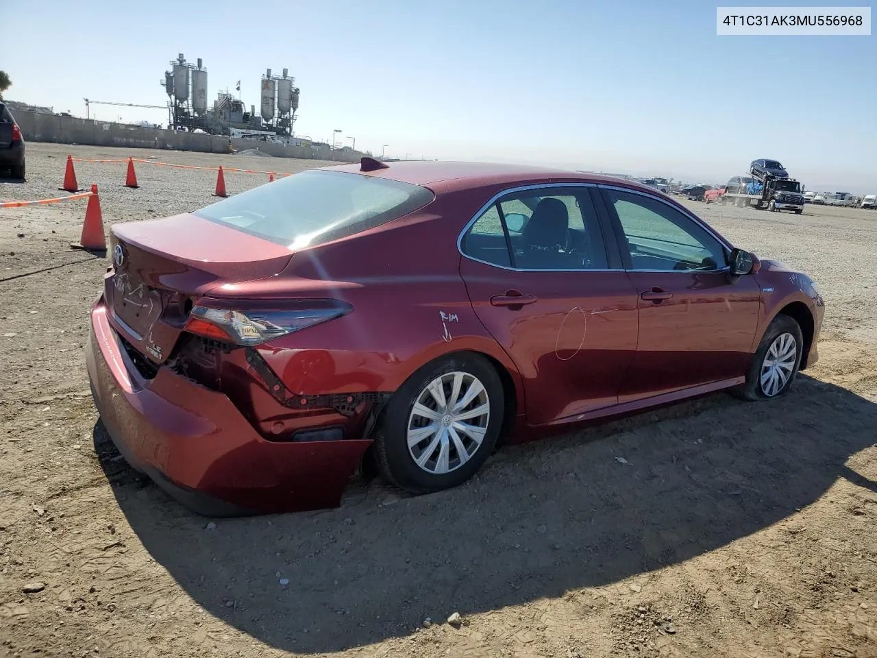 4T1C31AK3MU556968 2021 Toyota Camry Le