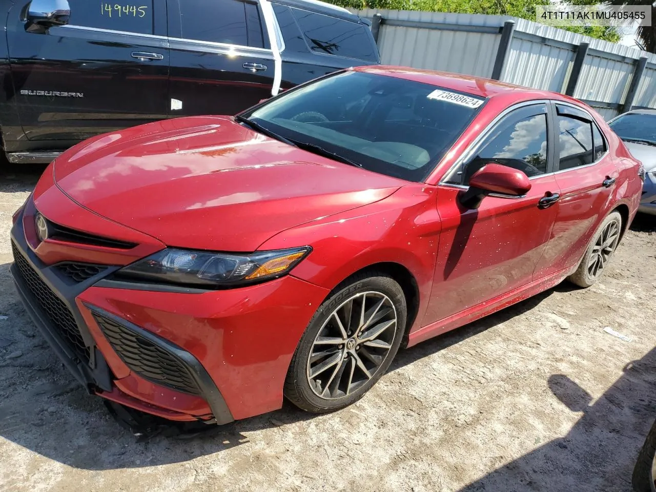 2021 Toyota Camry Se VIN: 4T1T11AK1MU405455 Lot: 73698624