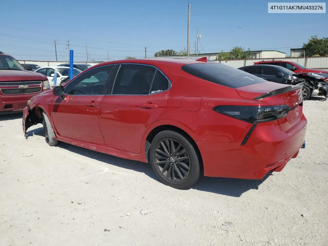 2021 Toyota Camry Se VIN: 4T1G11AK7MU433276 Lot: 74103044