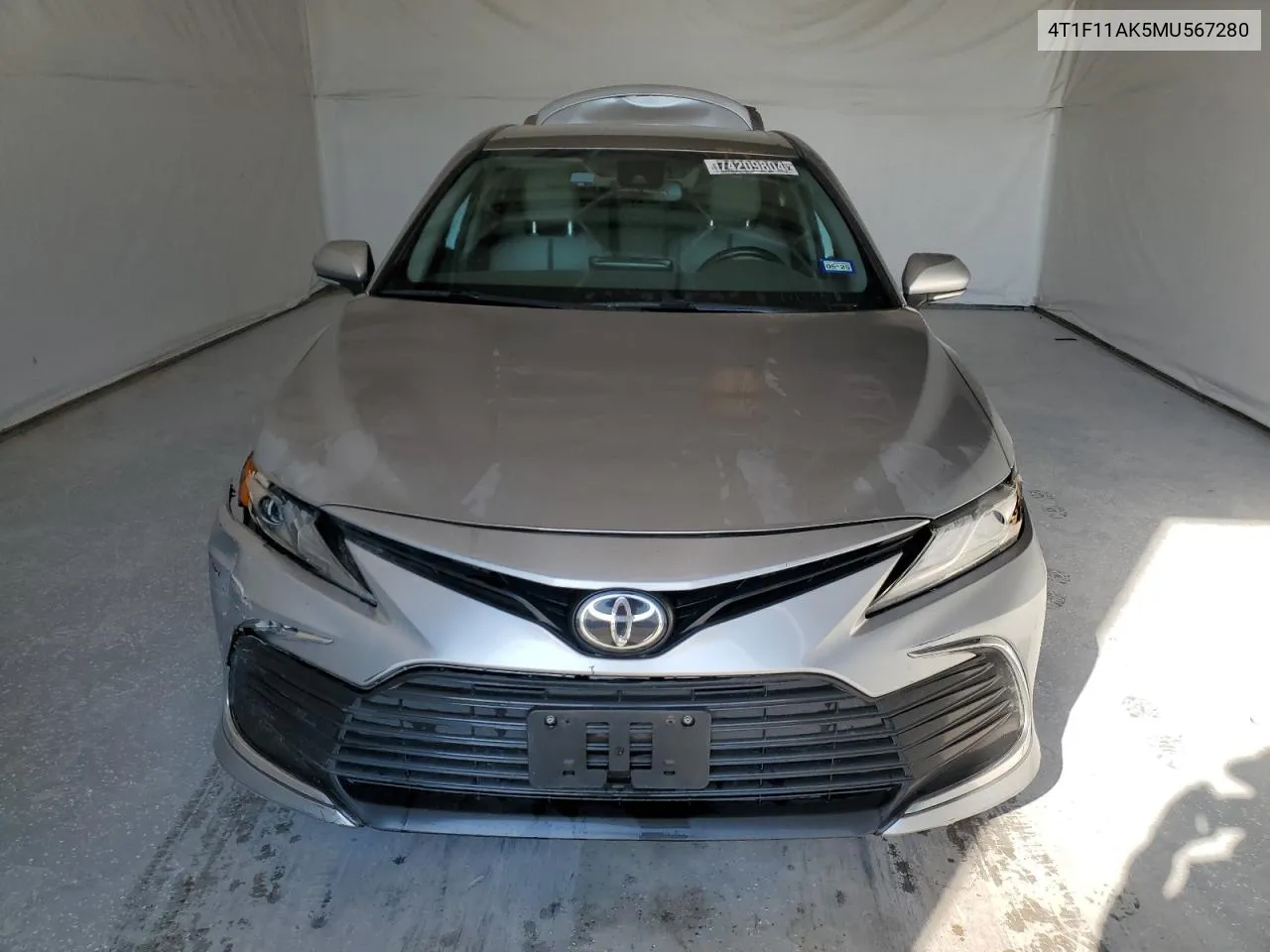 2021 Toyota Camry Xle VIN: 4T1F11AK5MU567280 Lot: 74209804