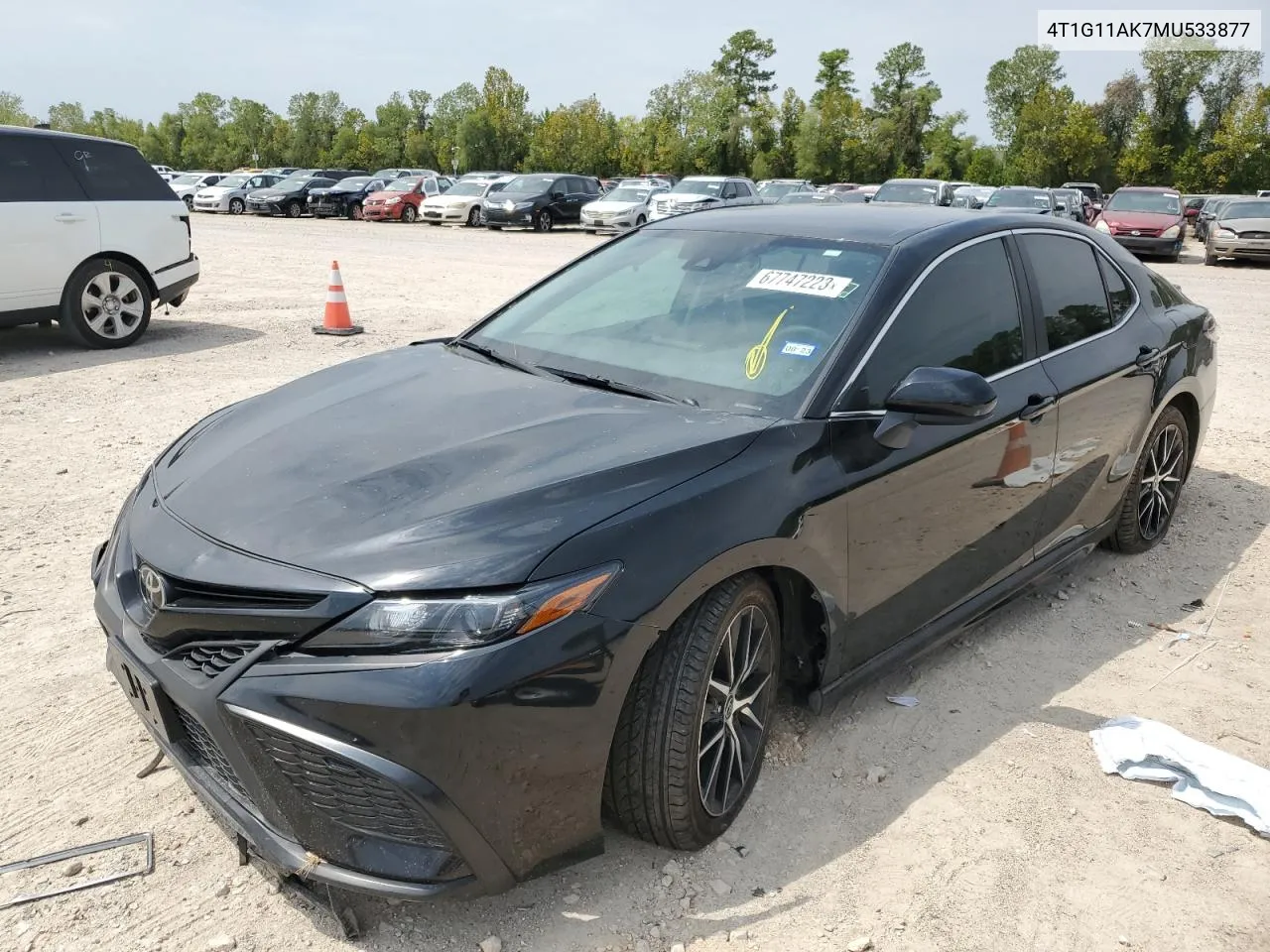 2021 Toyota Camry Se VIN: 4T1G11AK7MU533877 Lot: 74218994