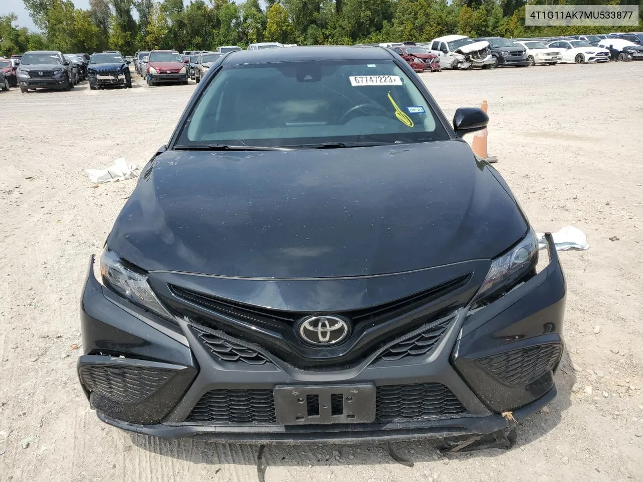 2021 Toyota Camry Se VIN: 4T1G11AK7MU533877 Lot: 74218994