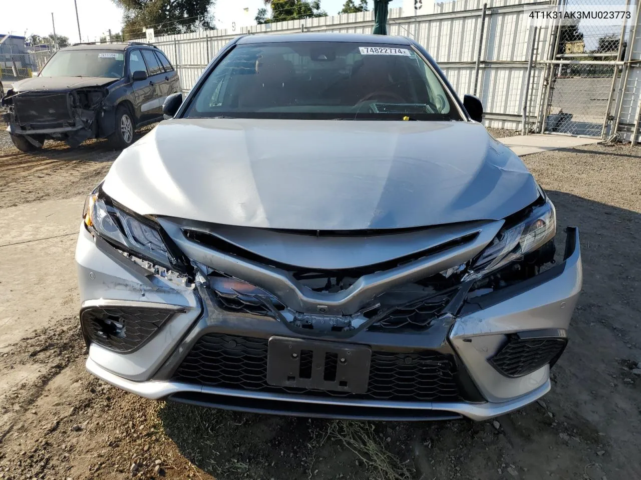 2021 Toyota Camry Xse VIN: 4T1K31AK3MU023773 Lot: 74822774