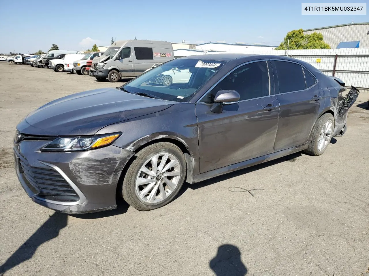 2021 Toyota Camry Le VIN: 4T1R11BK5MU032347 Lot: 75083484