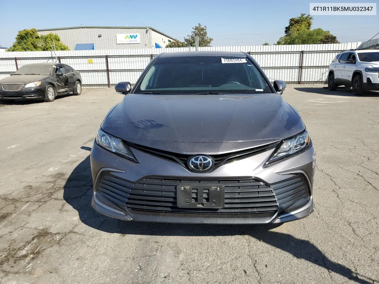 2021 Toyota Camry Le VIN: 4T1R11BK5MU032347 Lot: 75083484