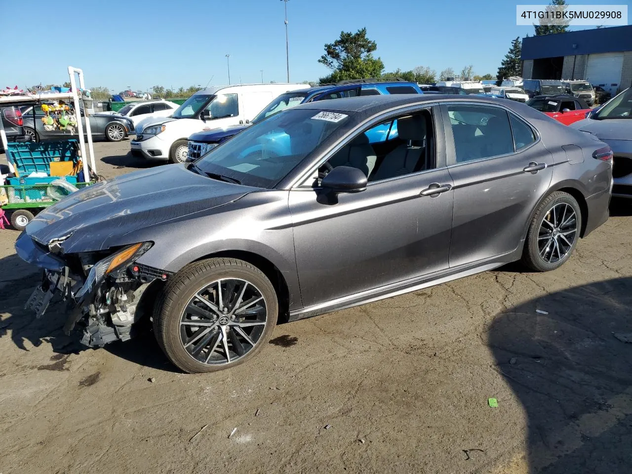 2021 Toyota Camry Se VIN: 4T1G11BK5MU029908 Lot: 75667184