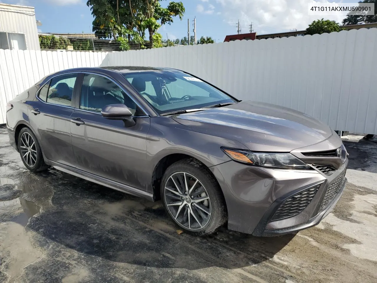 2021 Toyota Camry Se VIN: 4T1G11AKXMU590901 Lot: 75929504